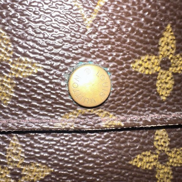 Authentic Louis Vuitton LV Long Wallet Portefeuille Sarah Brown Monogram - Picture 10 of 11